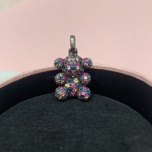 Tous Silver Bubble Bear with Sapphire  (C)